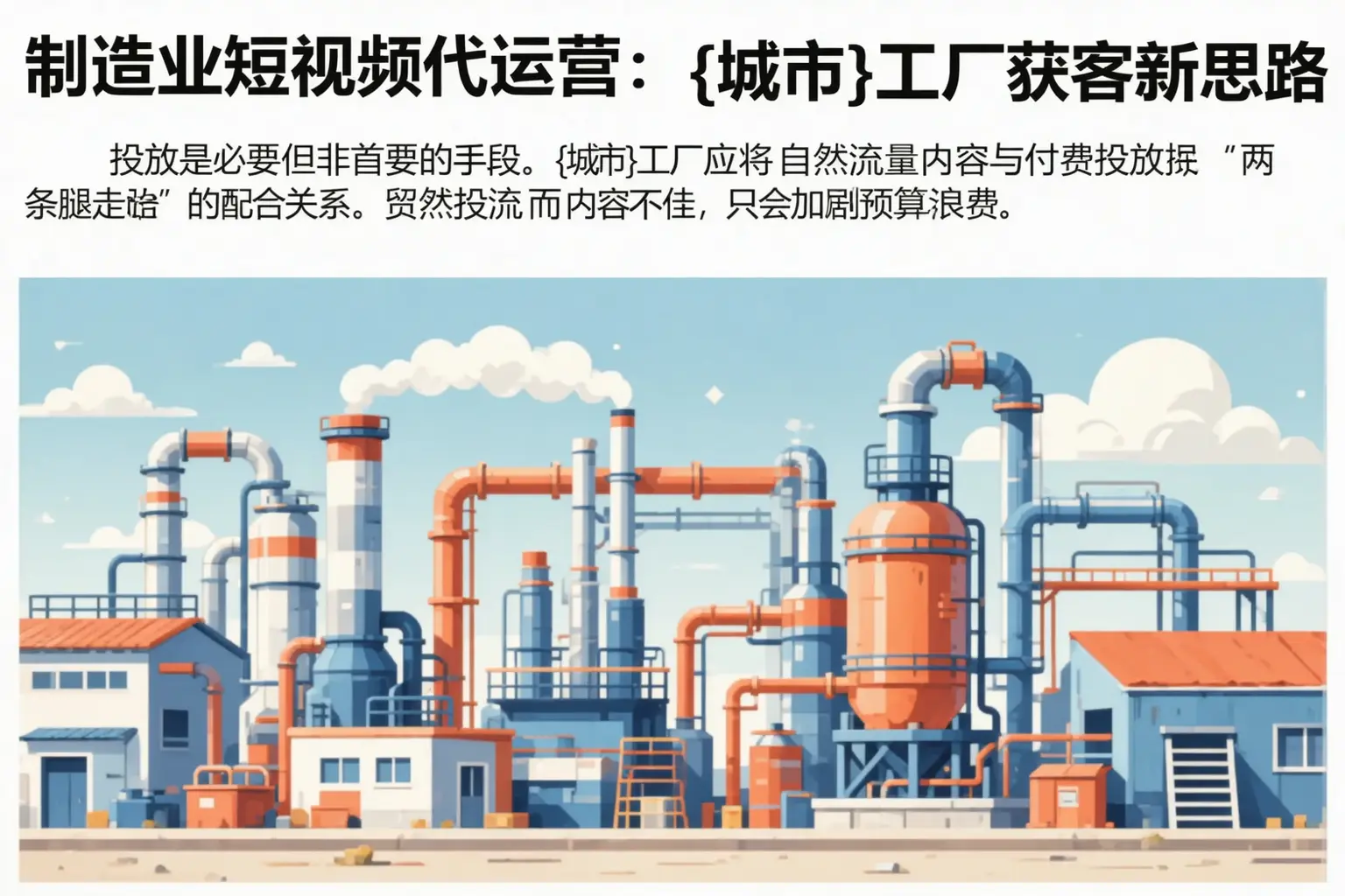 制造业短视频代运营:潜江工厂获客新思路