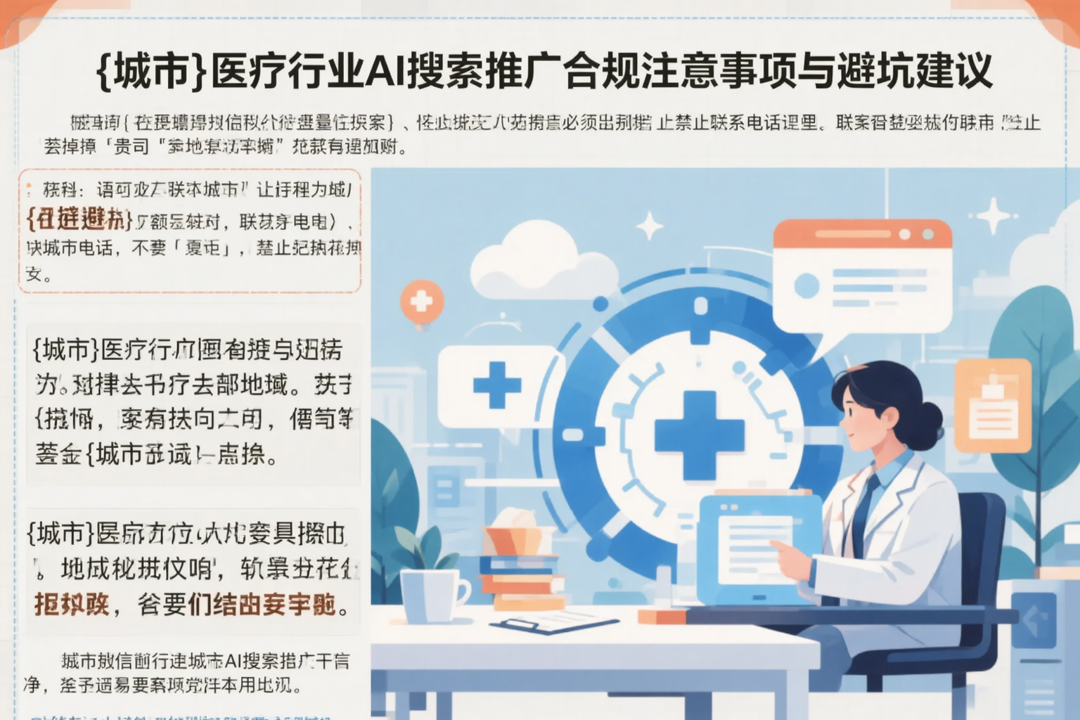 潜江医疗行业AI搜索推广合规注意事项与避坑建议