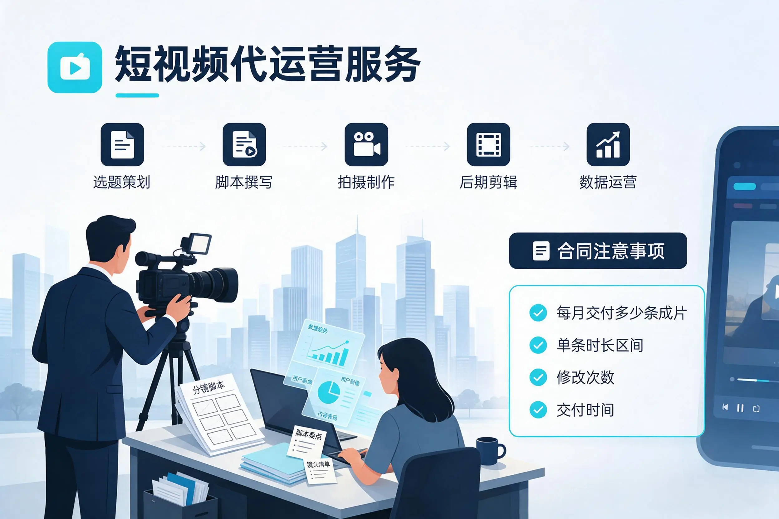 短视频代运营包含哪些服务？潜江企业常见问题科普